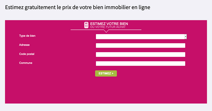 Estimez gratuitement le prix de votre bien immobilier en ligne